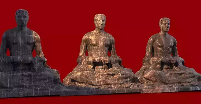 Egyptian Sitting Statue 3