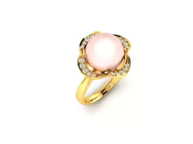 Solitaire Women Engagement Wedding Opal Stone  Ring