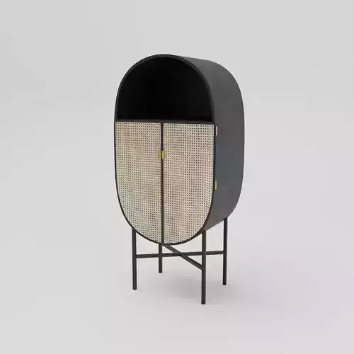 Cabinet ratan minimalist cupboard