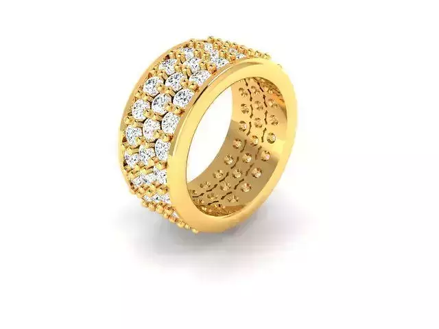 Solitaire Women Engagement Wedding Ring 3D print model