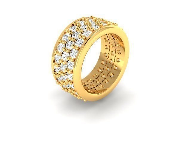 Solitaire Women Engagement Wedding Ring 3D print model