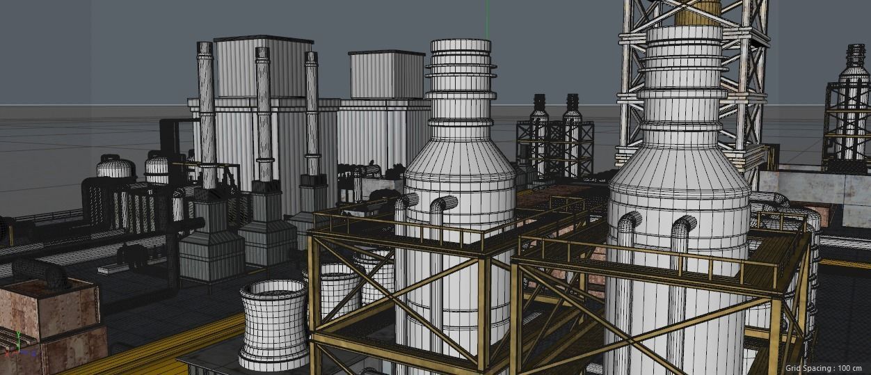 Oil Platform  3D model_5
