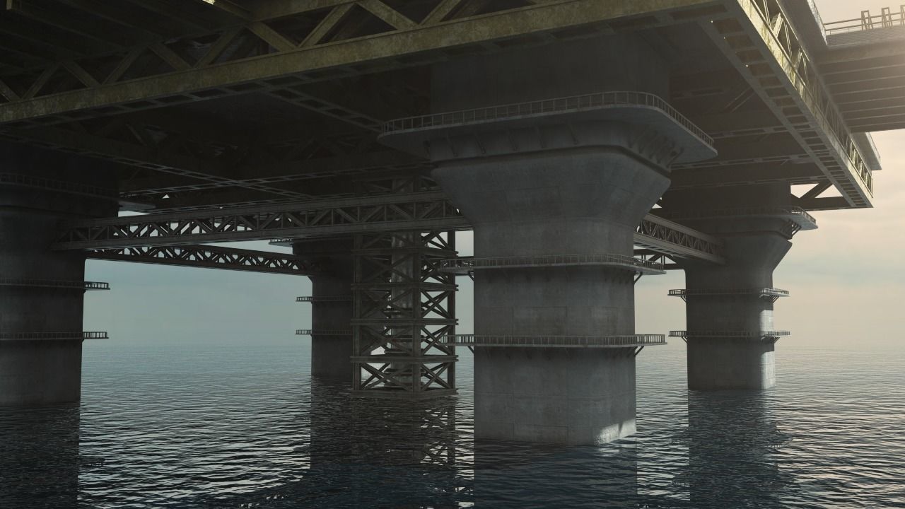Oil Platform  3D model_4