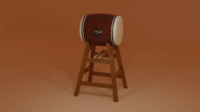 Japanese Drum Wadaiko 3D model 3D model