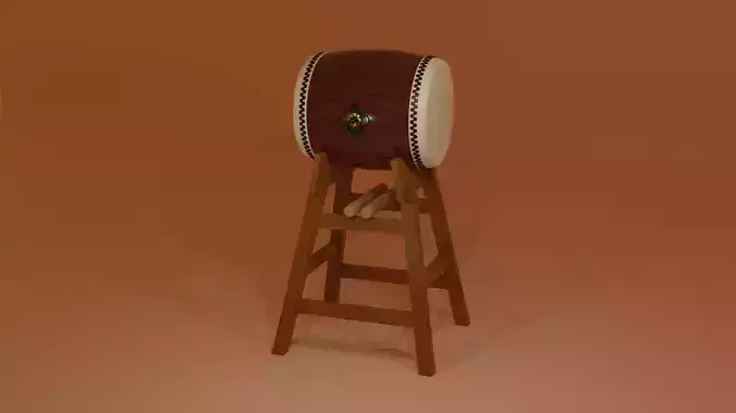 Japanese Drum Wadaiko 3D model