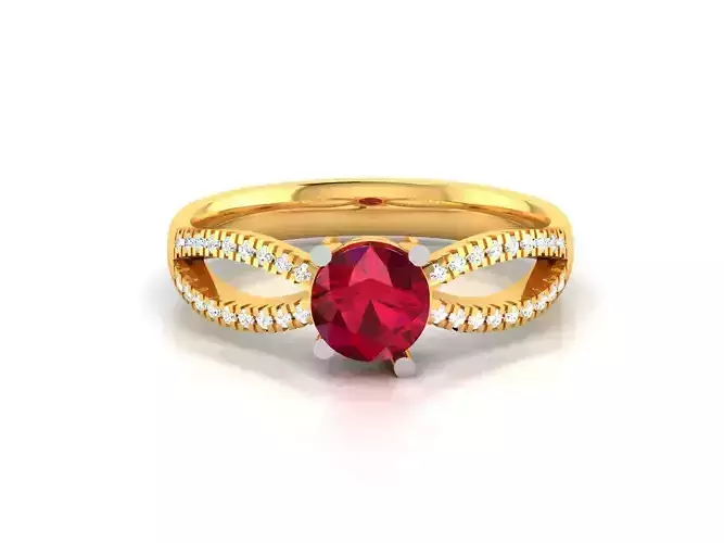 Solitaire Wedding Engagement Ring