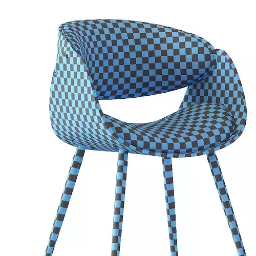Corvus Mid-century Modern Accent Chair 3D model 6