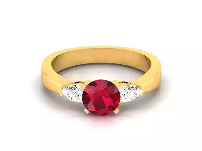 Solitaire Wedding Engagement Ring