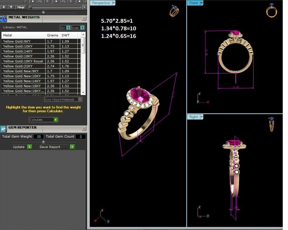Solitaire Wedding Engagement Ring 3D print model_6