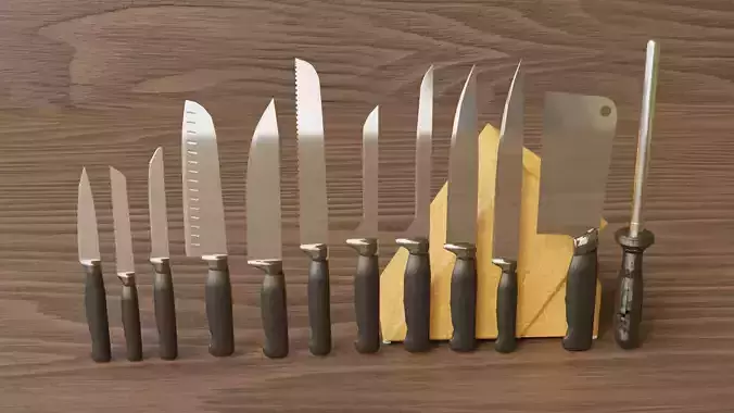kitchen knives collection