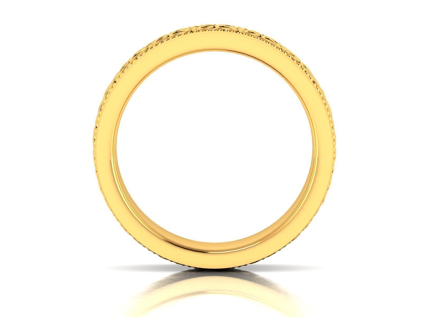 Solitaire Wedding Engagement Ring 3D print model_3