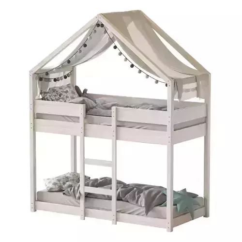 Sofie Bunk Bed House Cabin in White