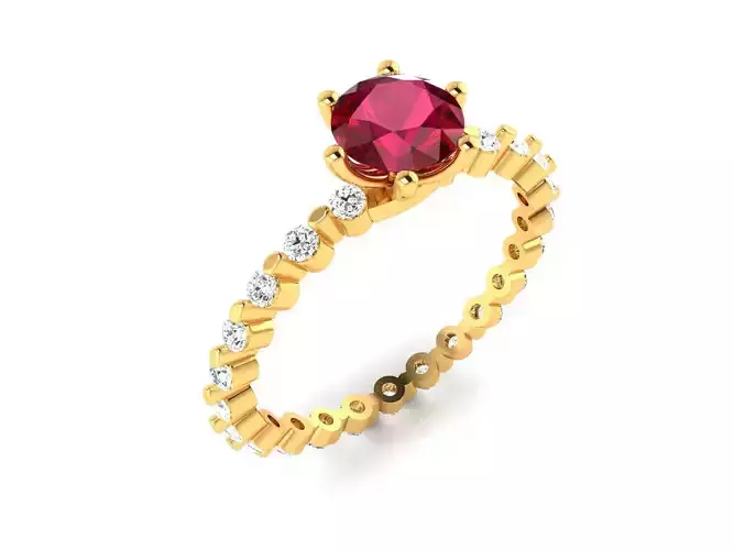 Solitaire Wedding Engagement Ring