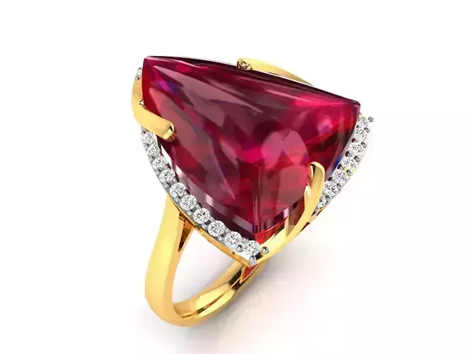 Solitaire Wedding Engagement Ring 3D print model