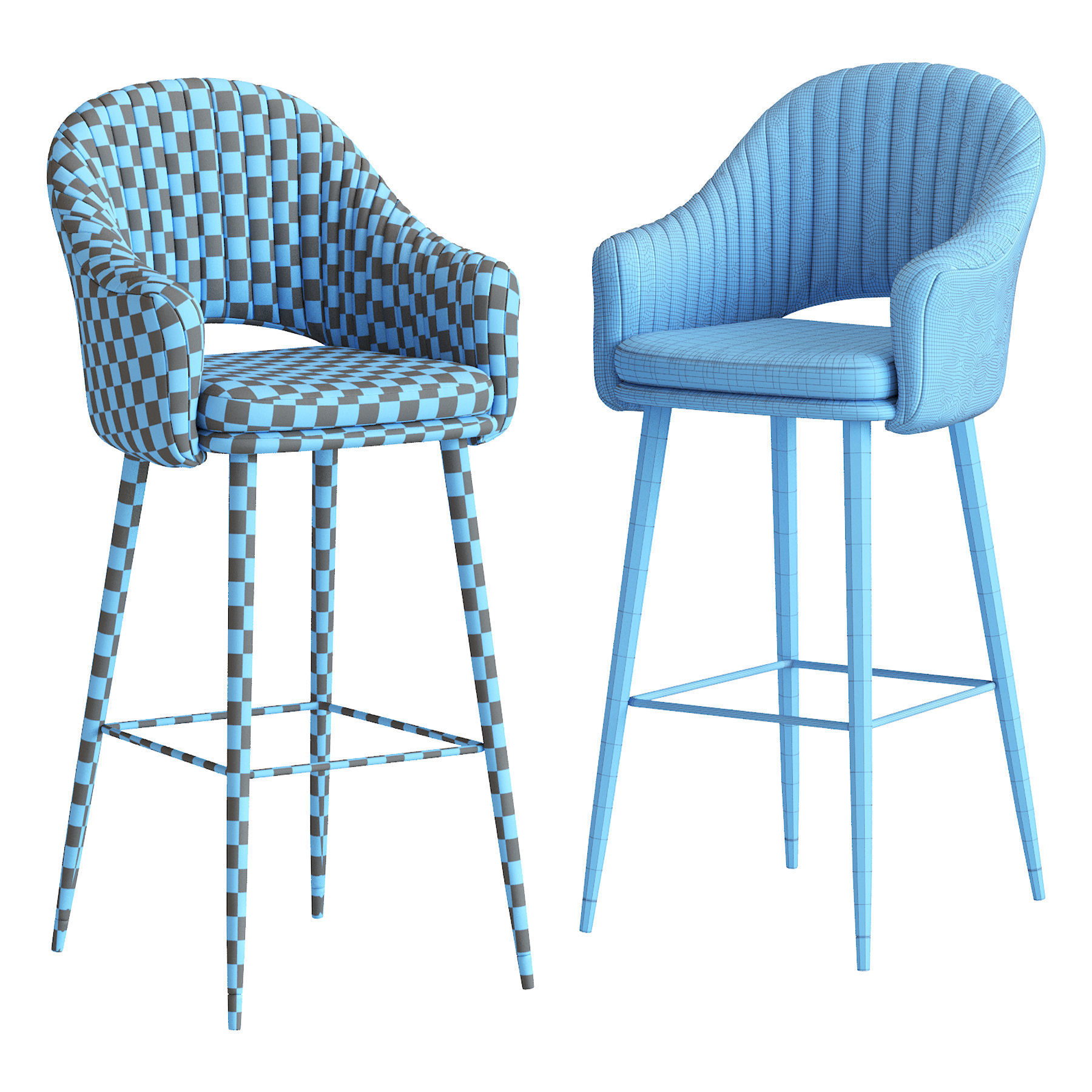 Deephouse Magrib barstool 3D model_4