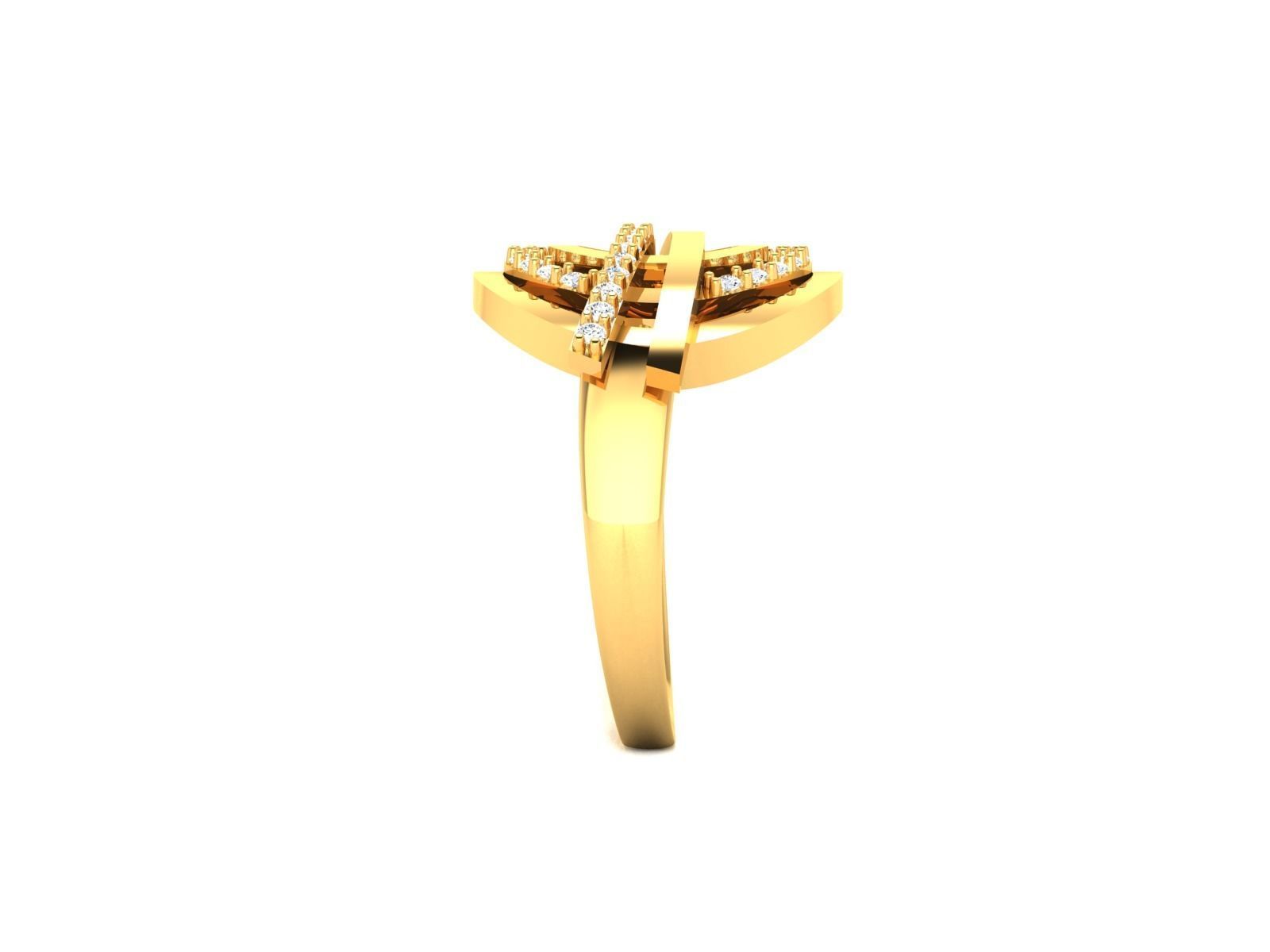 Solitaire Wedding Ring 3D print model_5