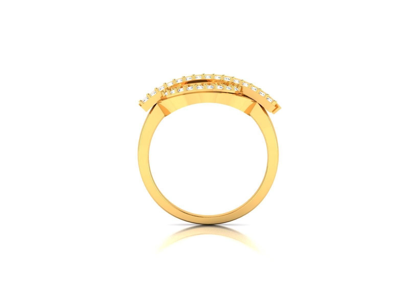 Solitaire Wedding Ring 3D print model_3