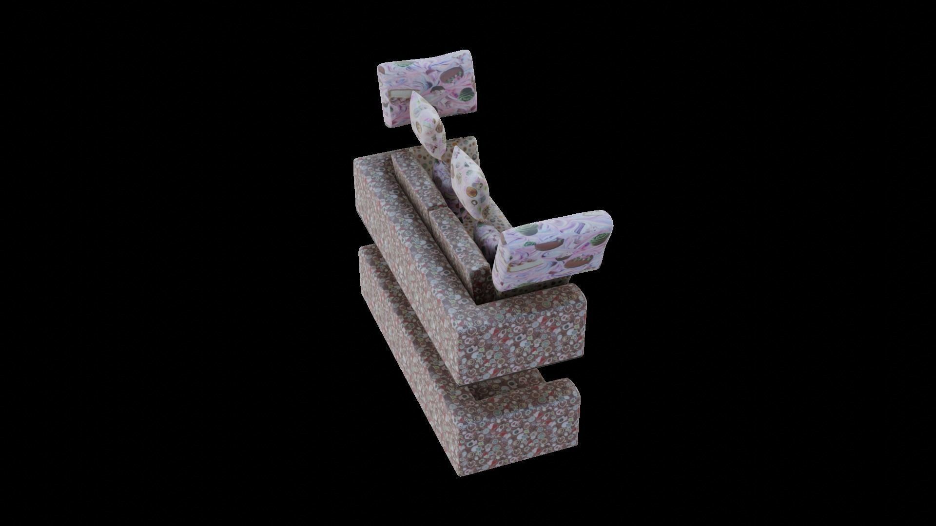 4 Automatic Fabric seamless bakery pbr material textures 3D model_12