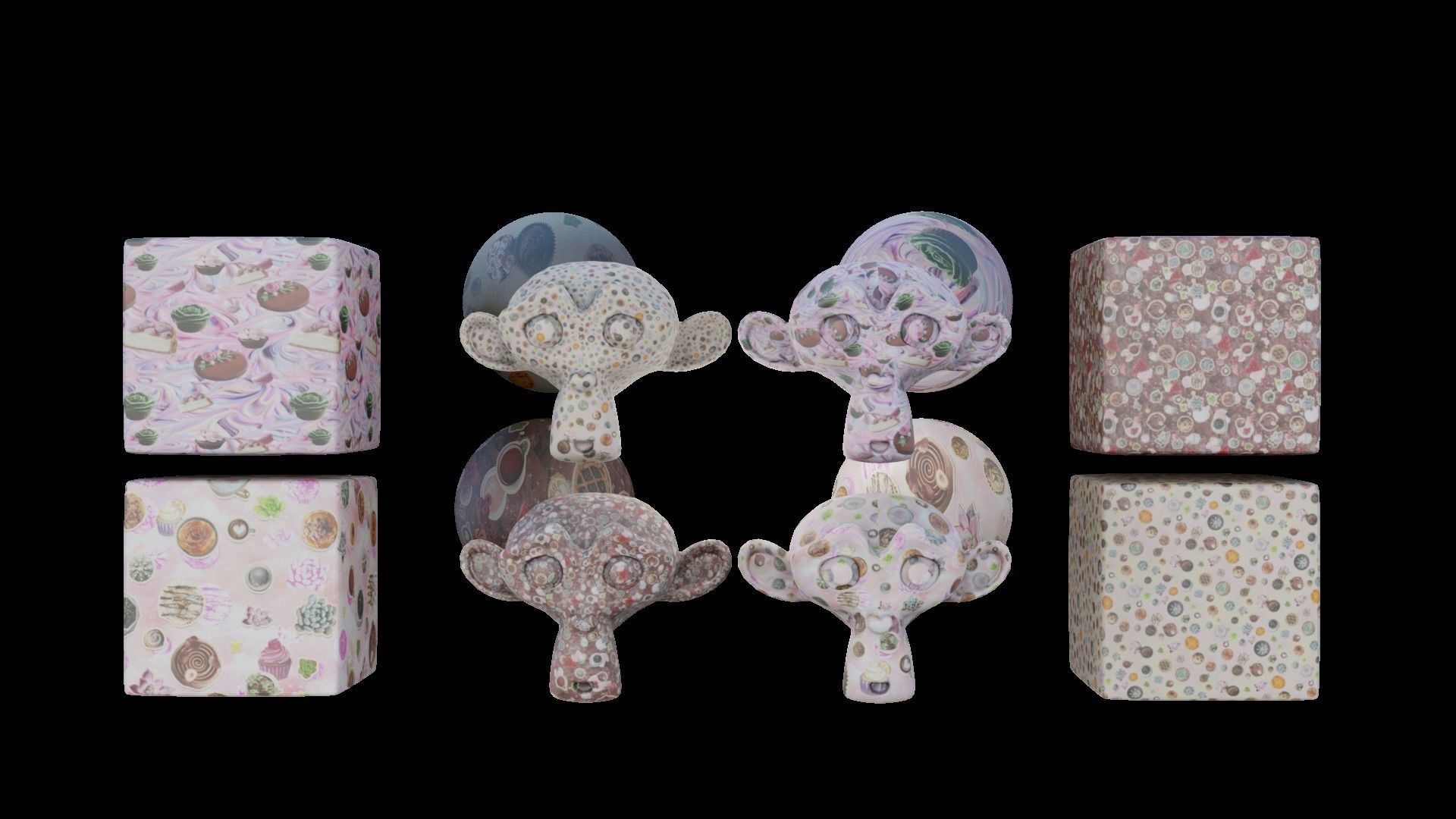 4 Automatic Fabric seamless bakery pbr material textures 3D model_9