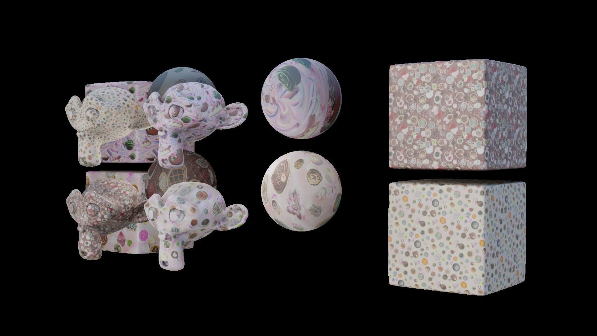 4 Automatic Fabric seamless bakery pbr material textures 3D model_13