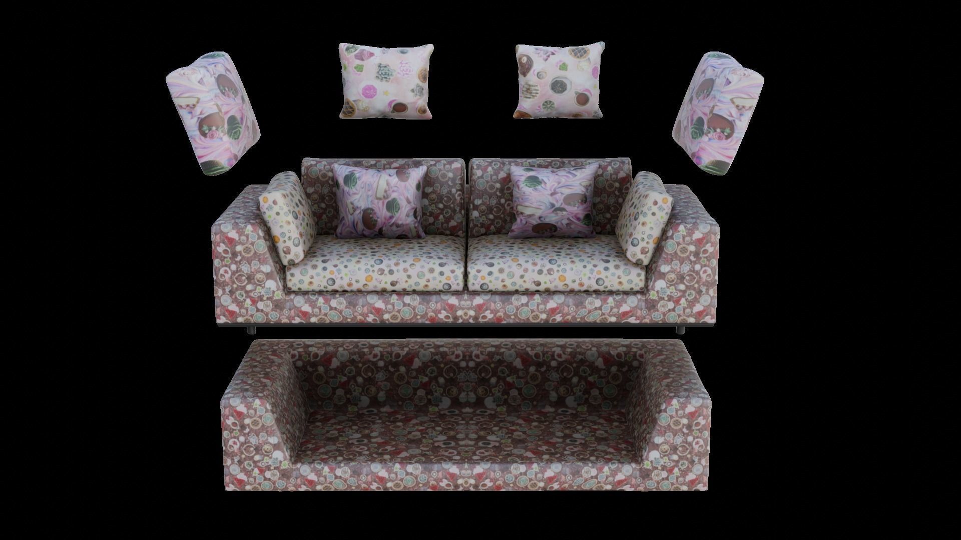 4 Automatic Fabric seamless bakery pbr material textures 3D model_19