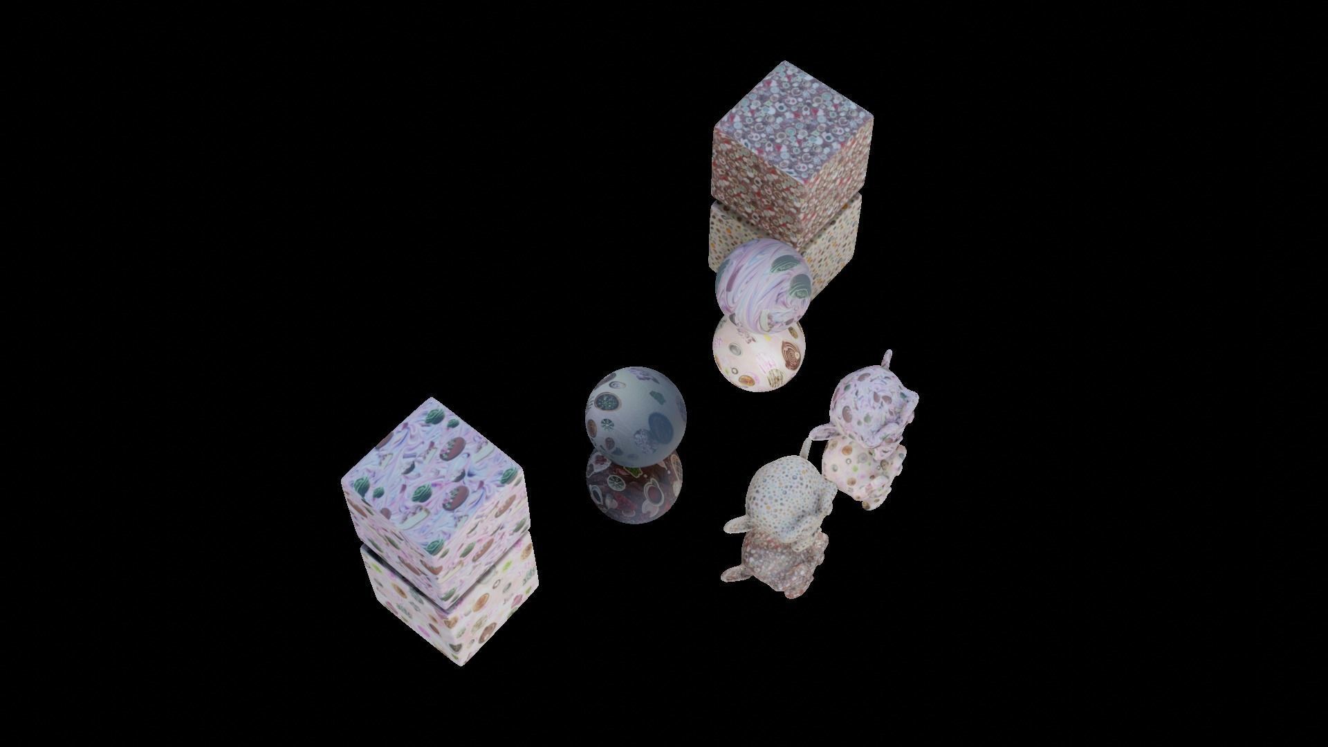 4 Automatic Fabric seamless bakery pbr material textures 3D model_6