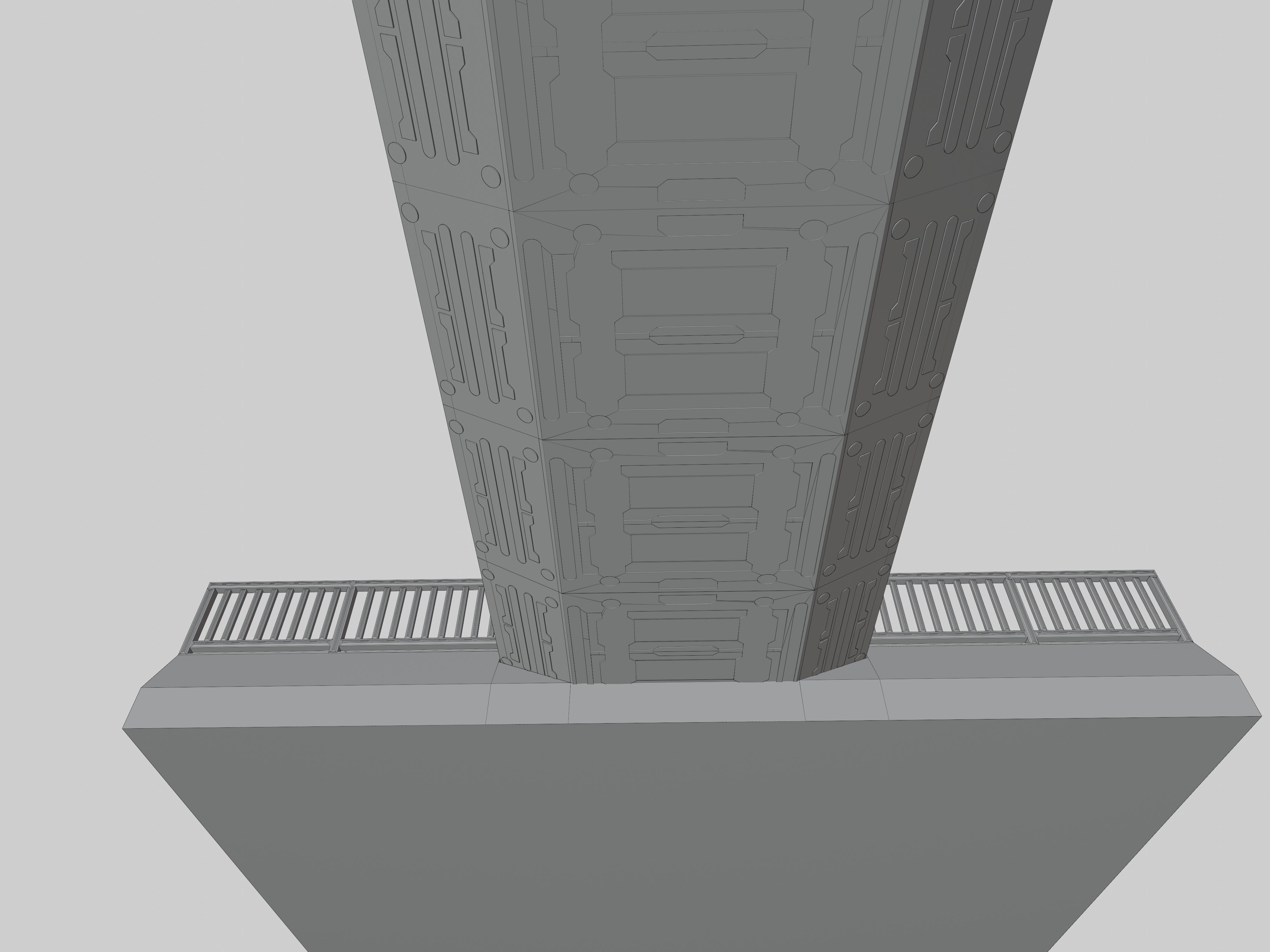 SCIFI-Bridge-Type-5 bridge with railings 3D model_14
