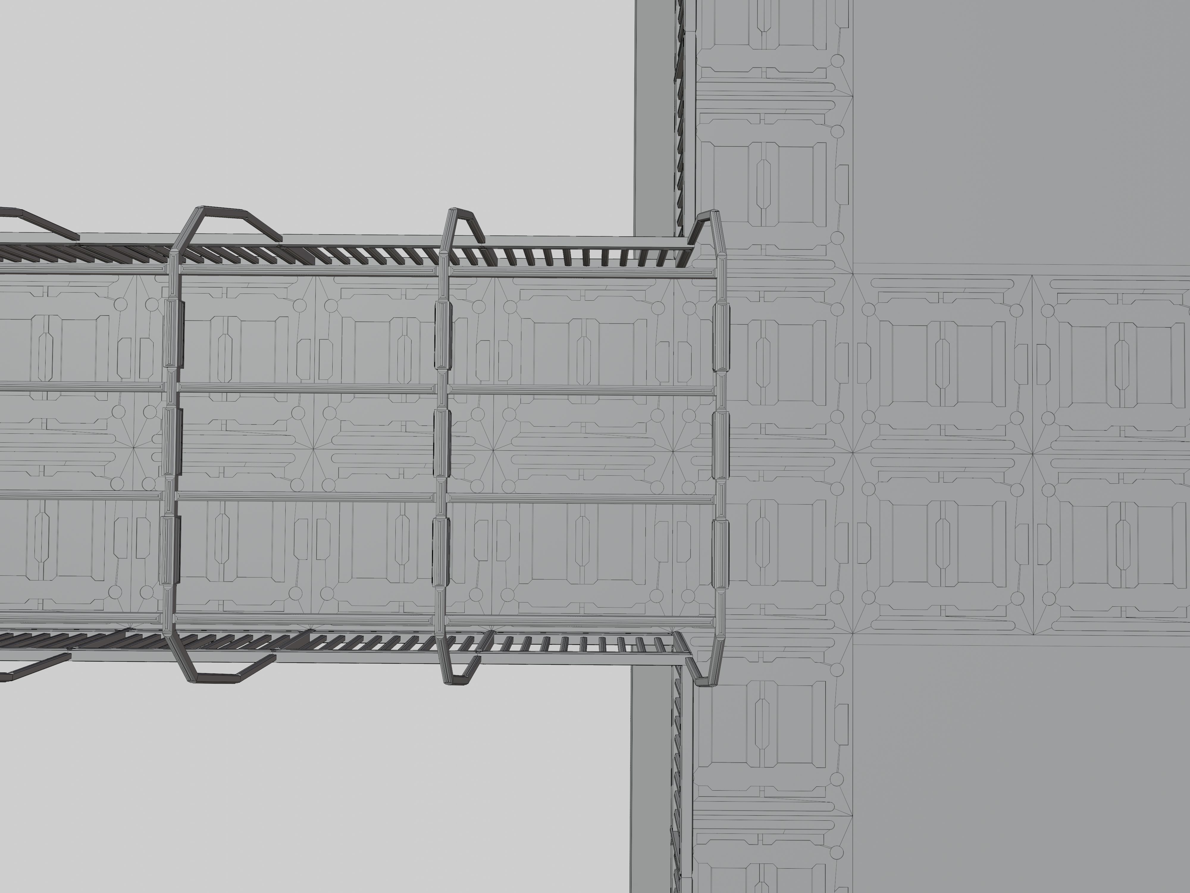 SCIFI-Bridge-Type-5 bridge with railings 3D model_13