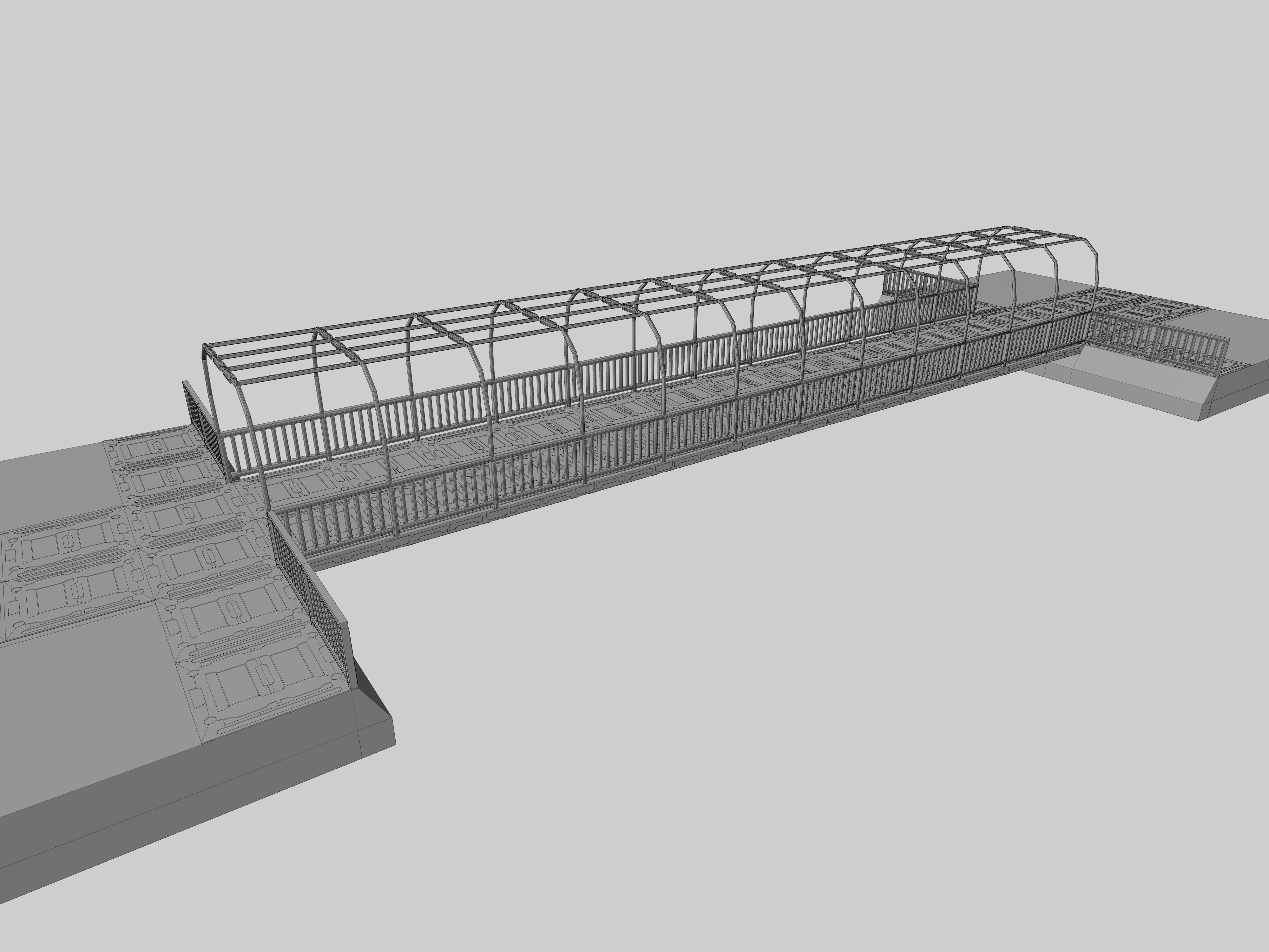 SCIFI-Bridge-Type-5 bridge with railings 3D model_11