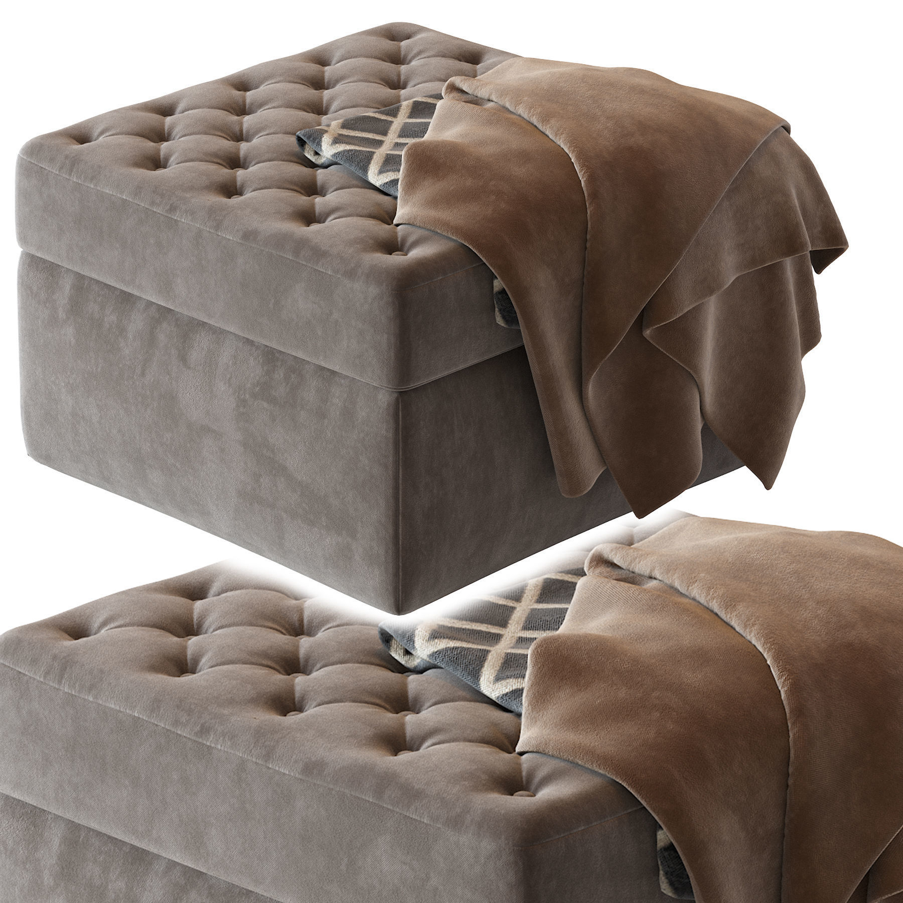 Pouf Haero 3D model_2