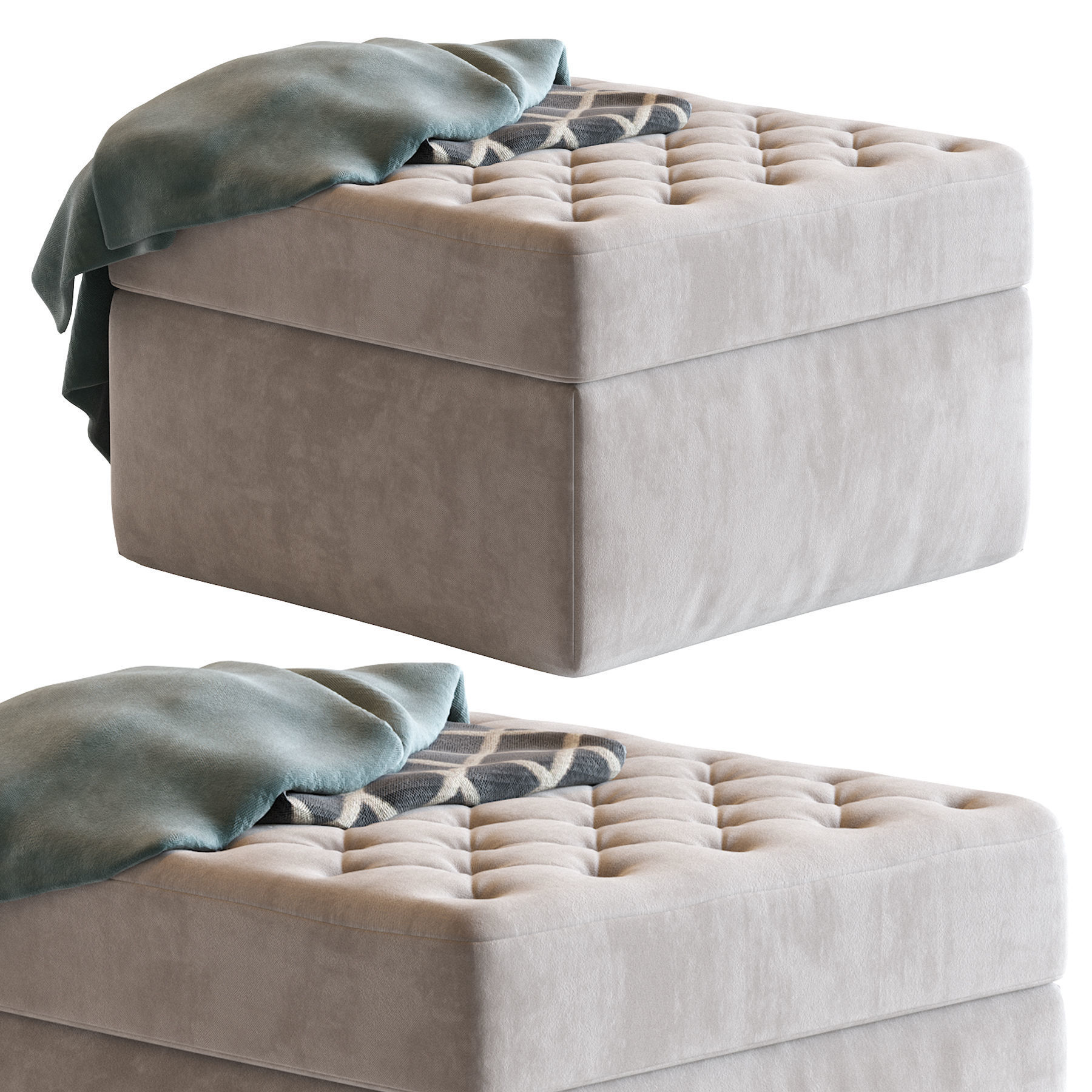 Pouf Haero 3D model_1