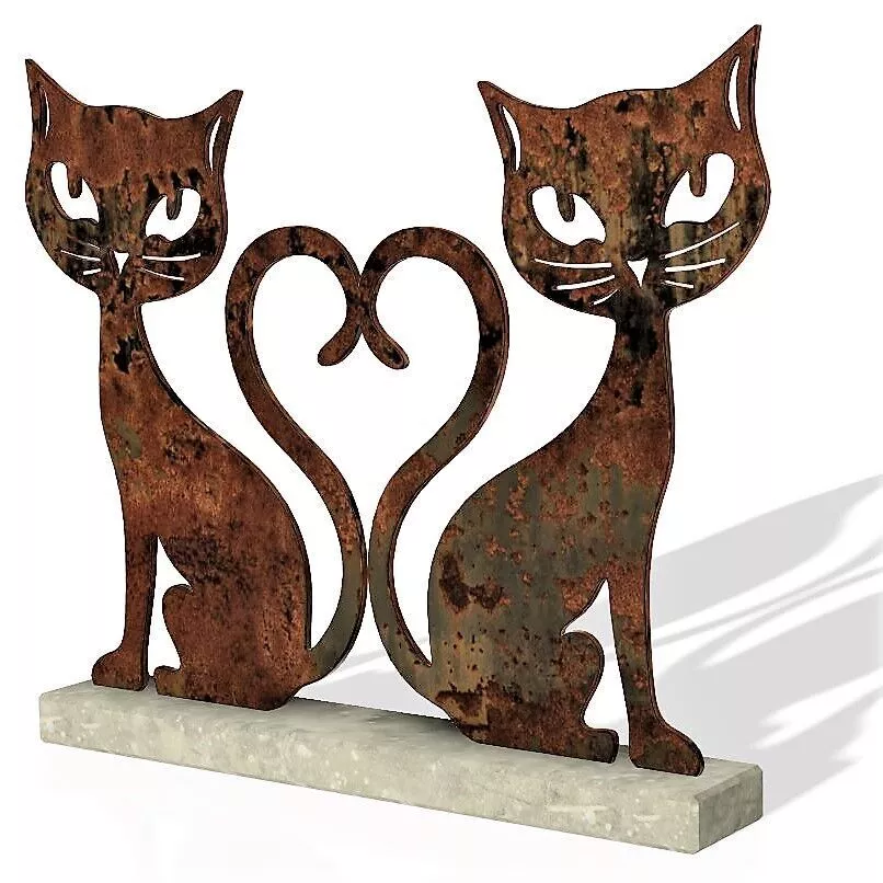 Cats metal decoration 3D model