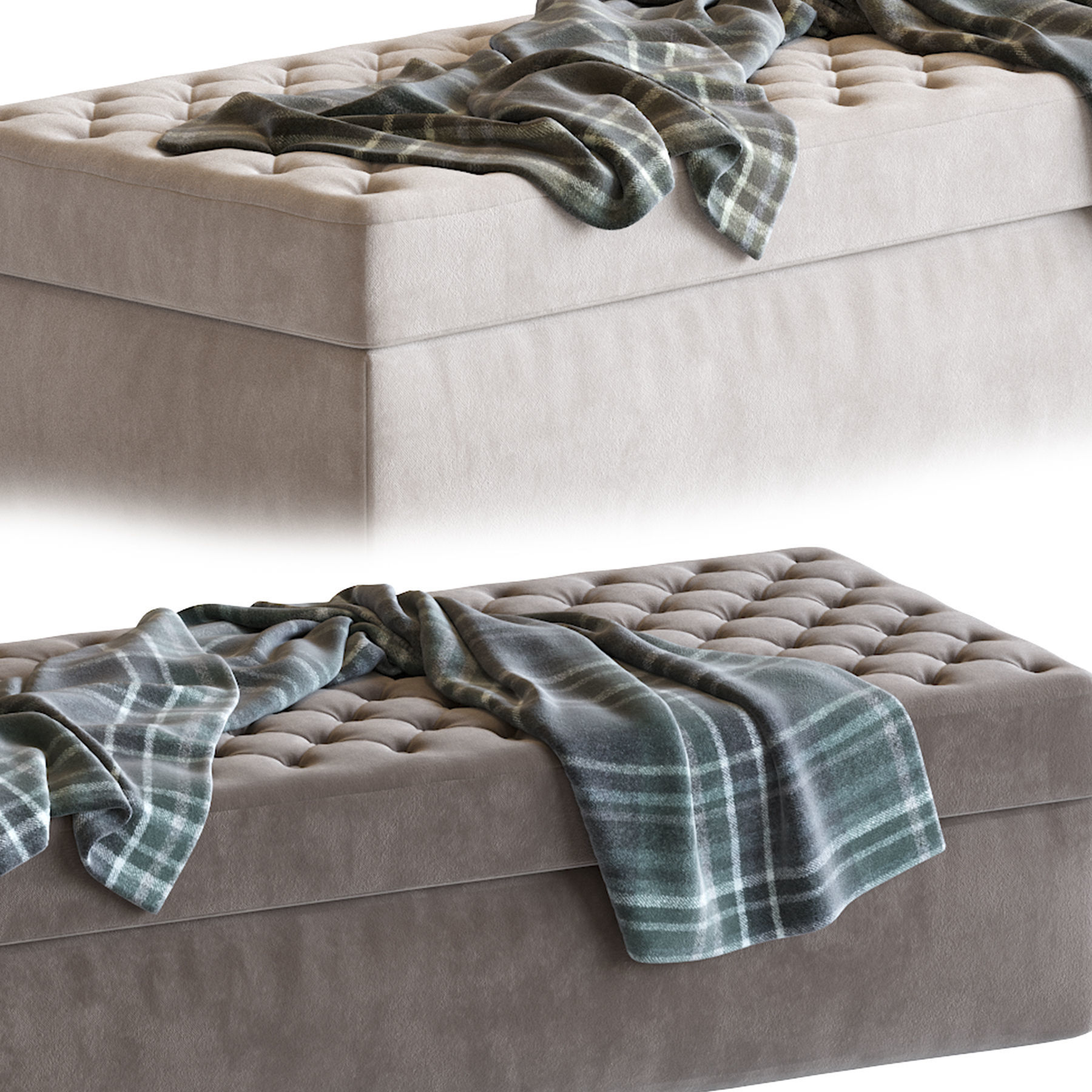 Haero Bench 3D model_2