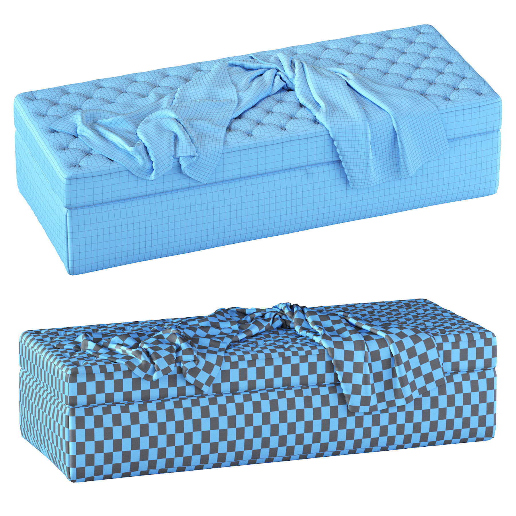 Haero Bench 3D model_5