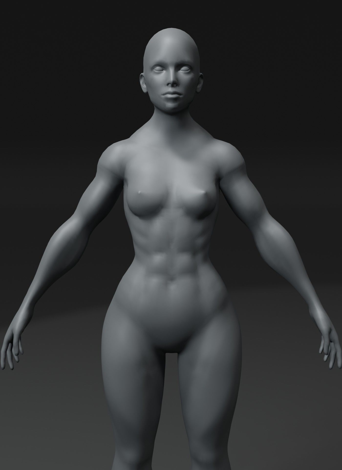 Strong Human Body Base Mesh Animated Rigged 3D Model 20k 3D Model Collection_16