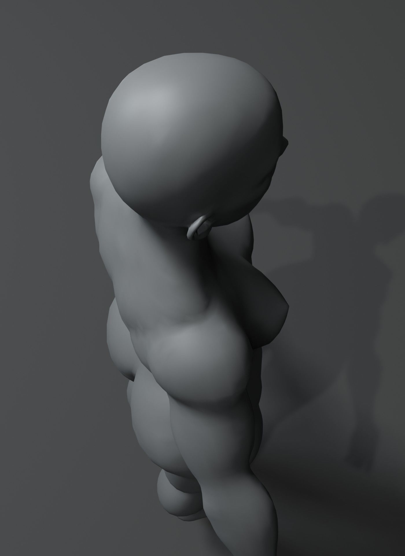Strong Human Body Base Mesh Animated Rigged 3D Model 20k 3D Model Collection_36