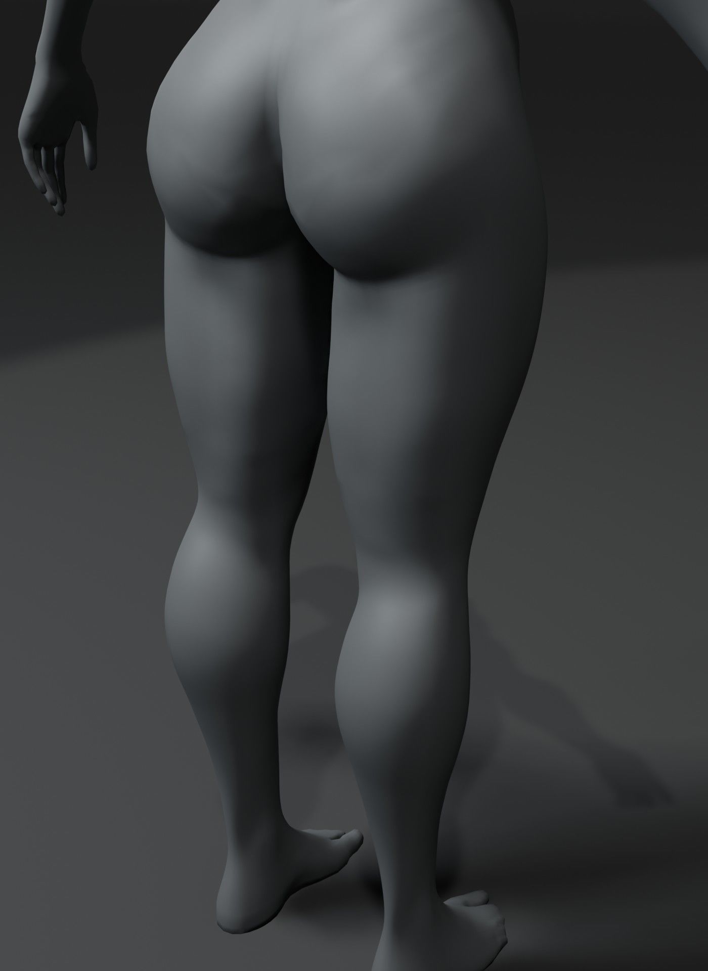 Strong Human Body Base Mesh Animated Rigged 3D Model 20k 3D Model Collection_41