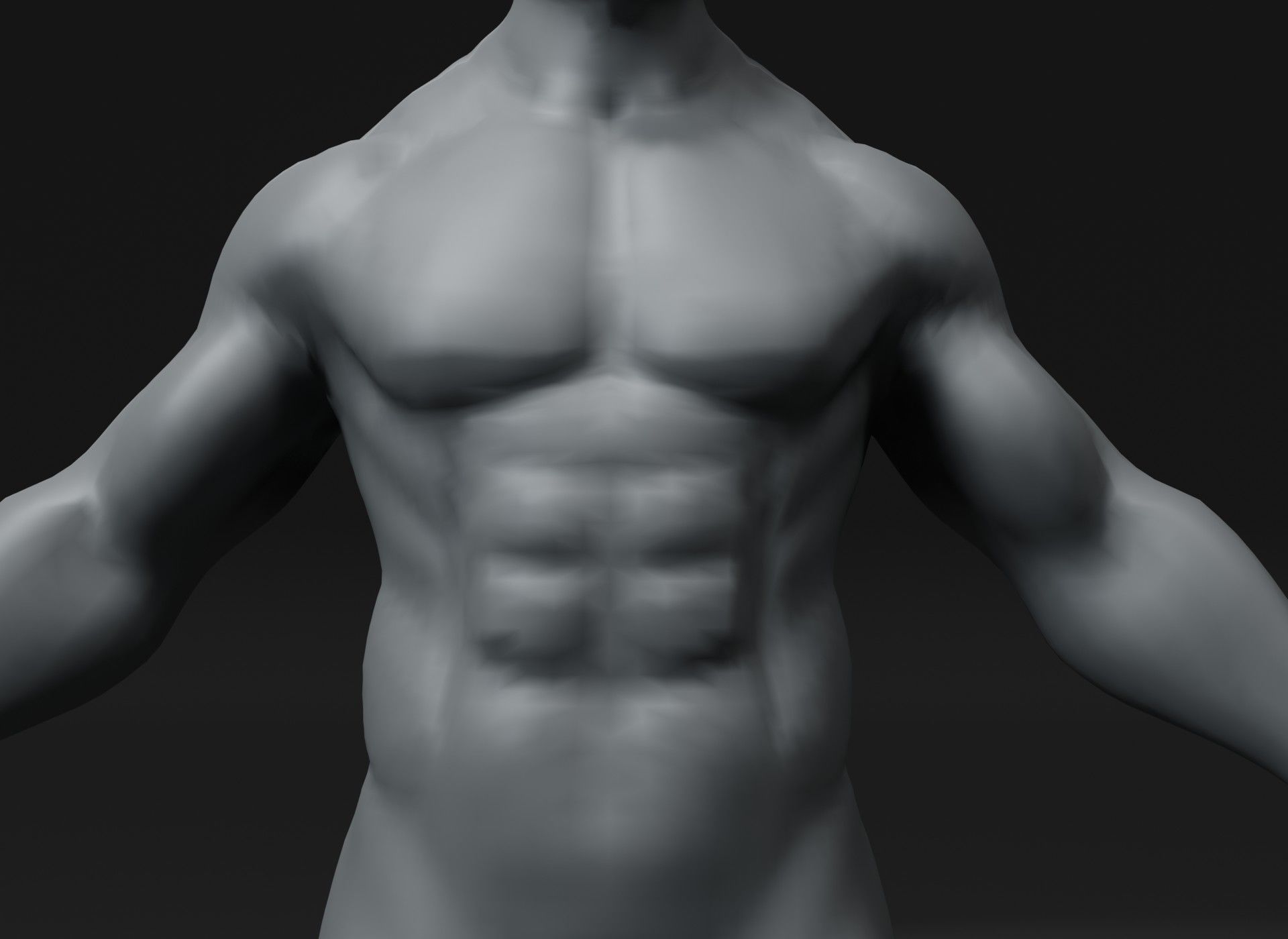 Strong Human Body Base Mesh Animated Rigged 3D Model 20k 3D Model Collection_20