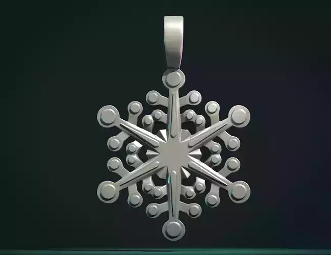 Snow Flake 3D print model
