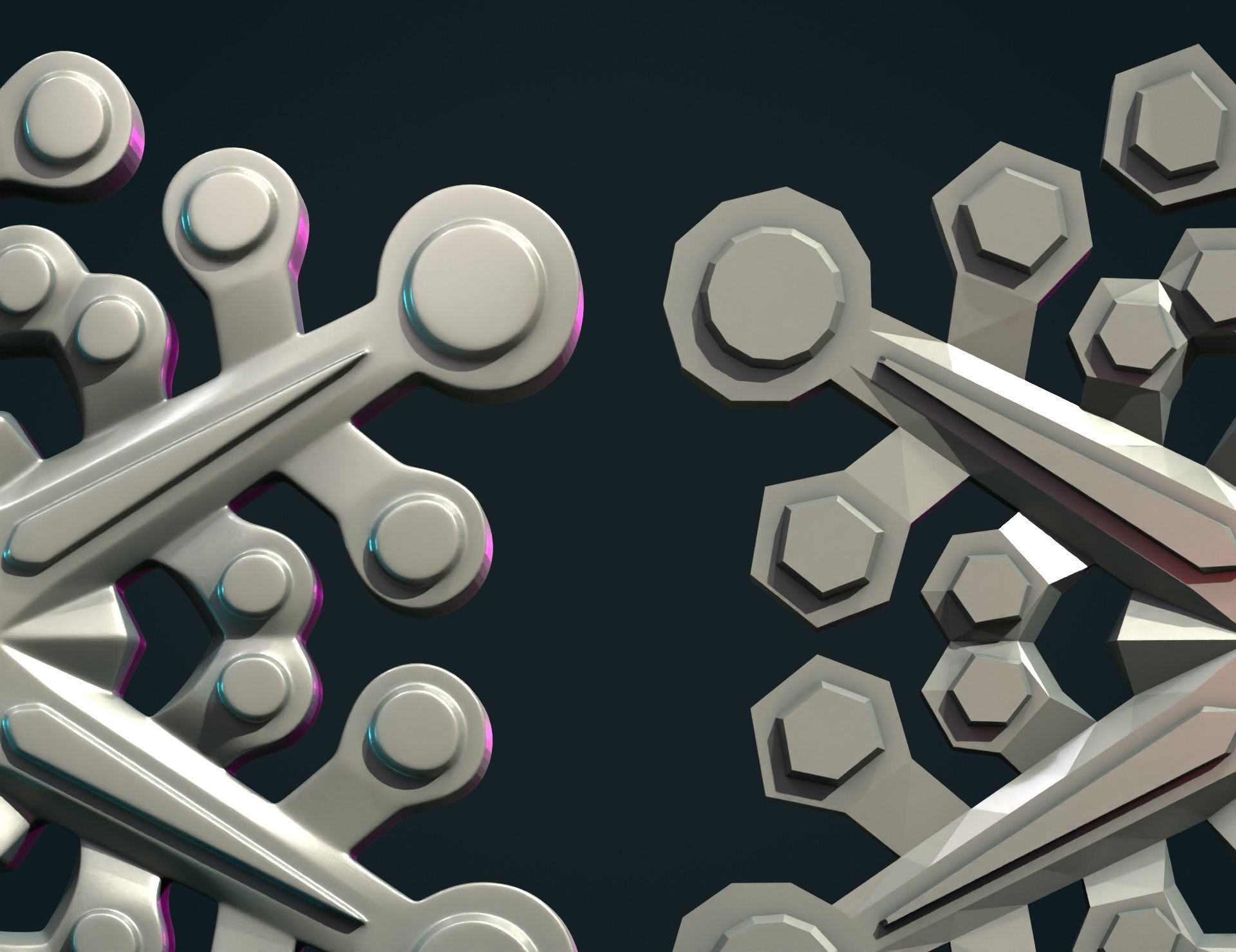 Snow Flake 3D print model_7