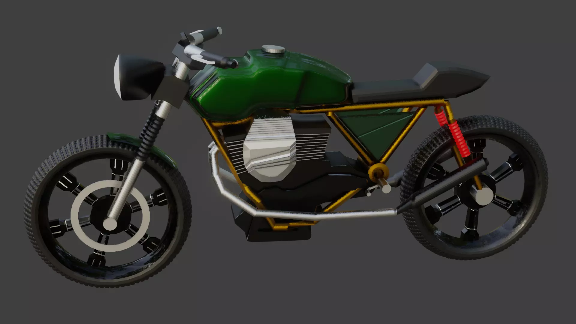 First bike Free low-poly 3D model_0