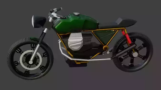 First bike Free low-poly 3D model