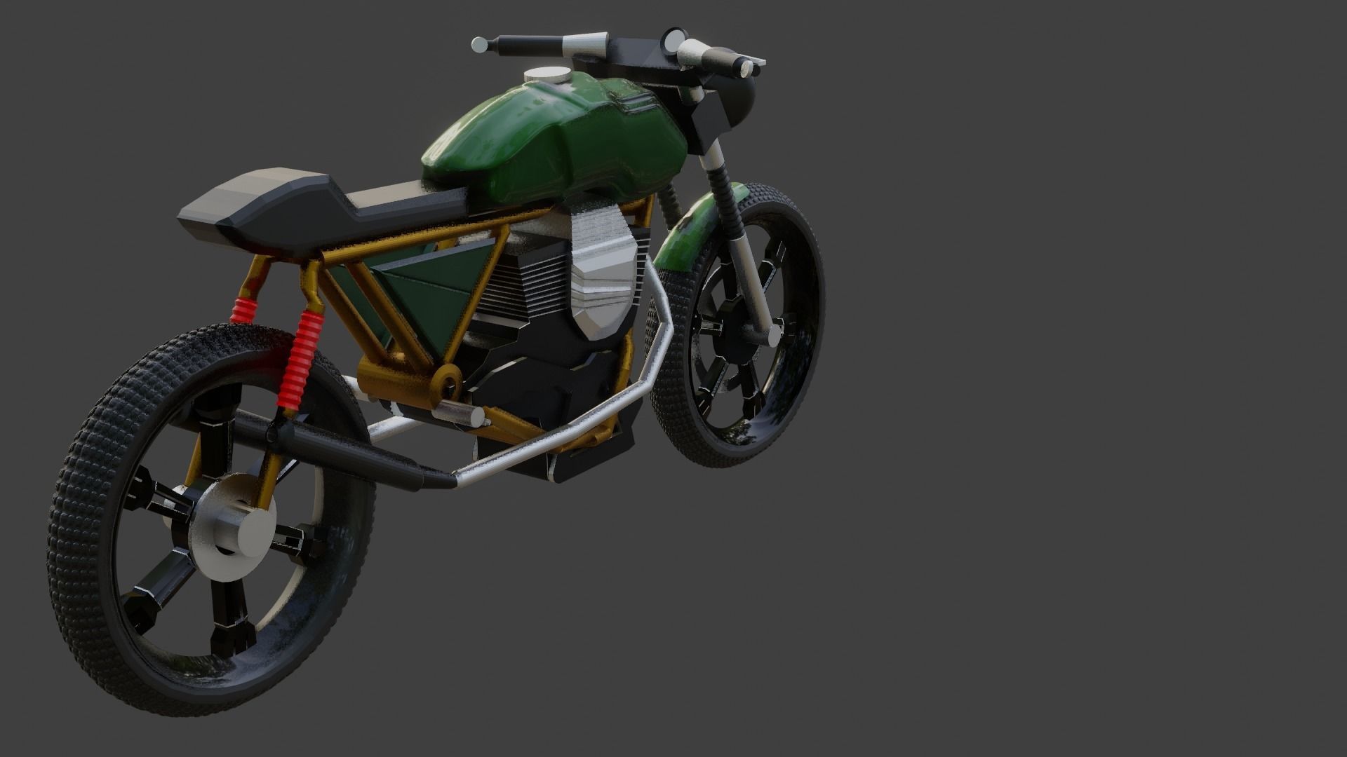 First bike Free low-poly 3D model_2