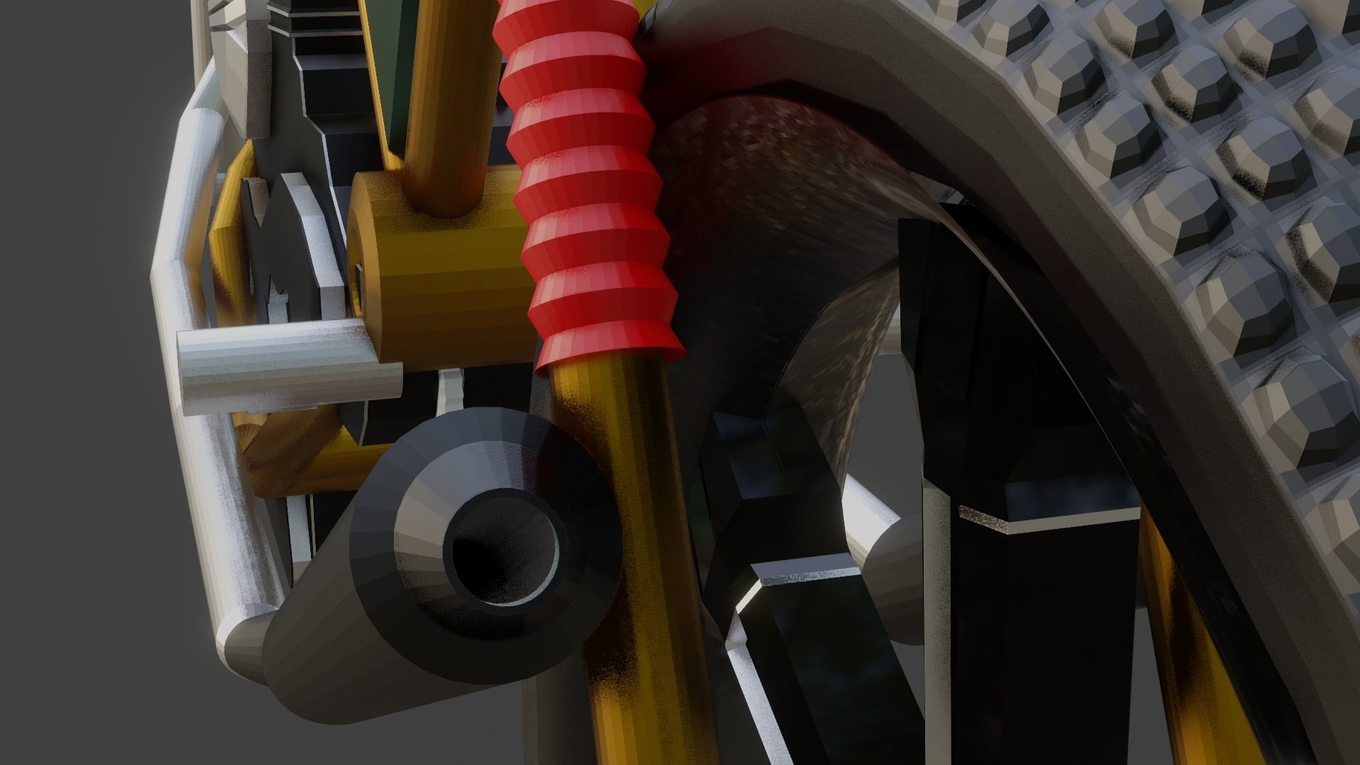 First bike Free low-poly 3D model_3