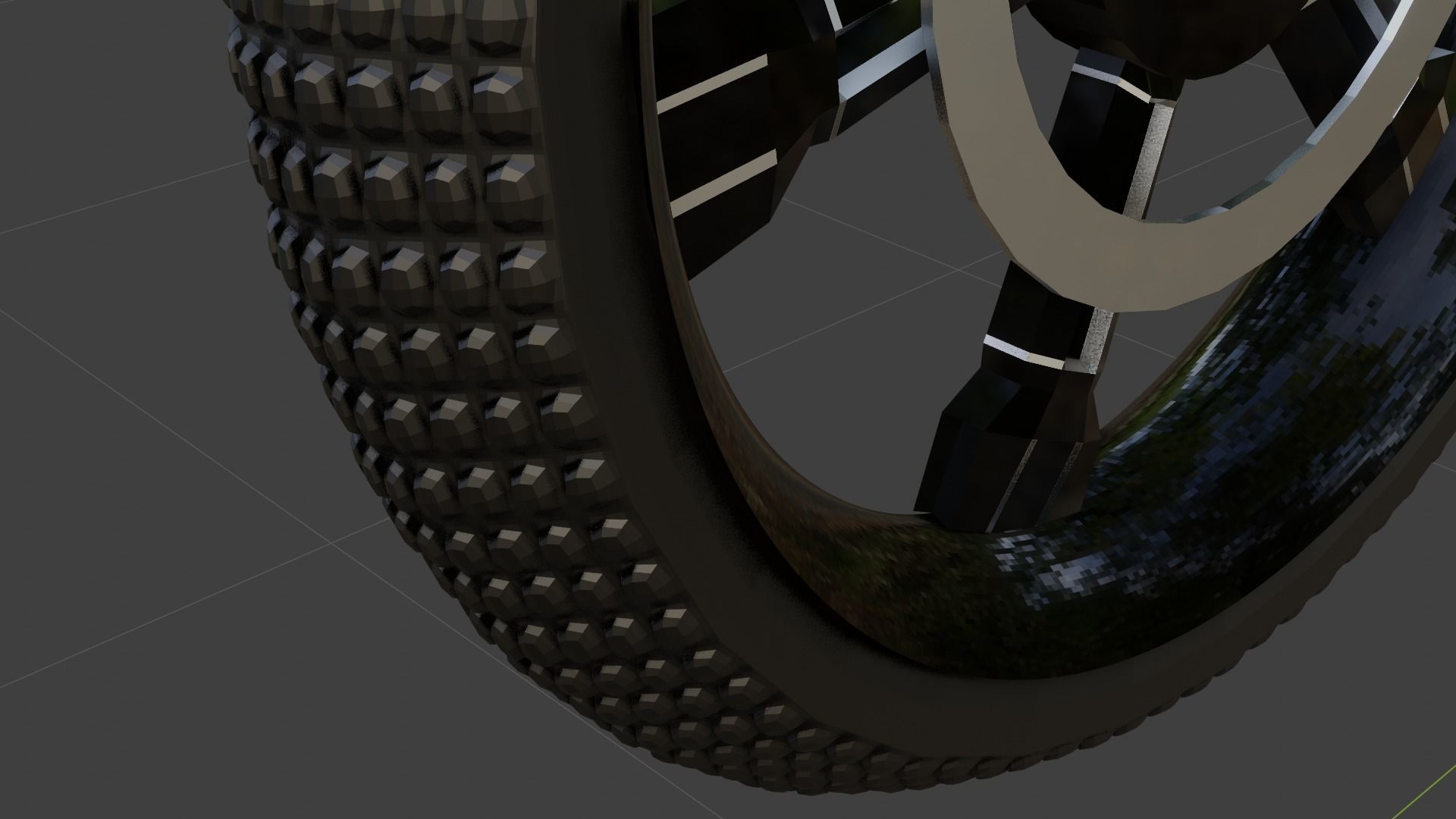 First bike Free low-poly 3D model_6