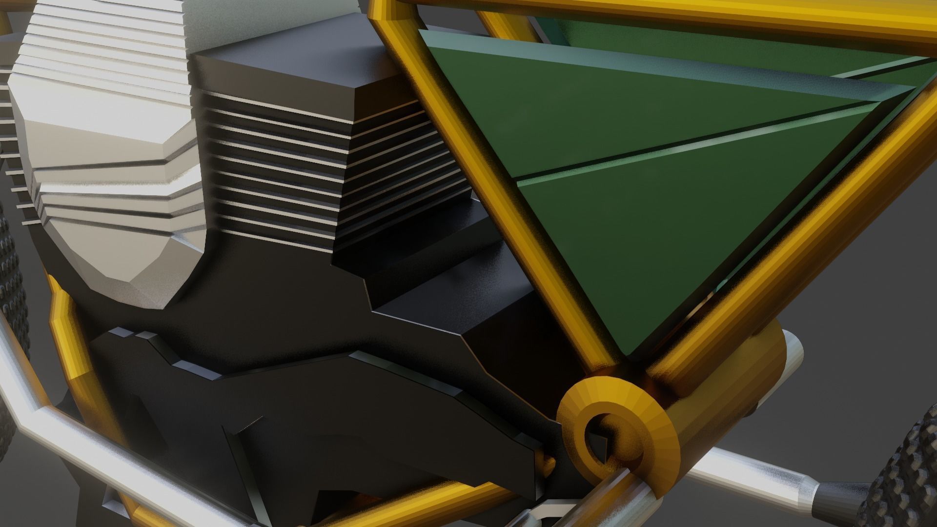 First bike Free low-poly 3D model_1