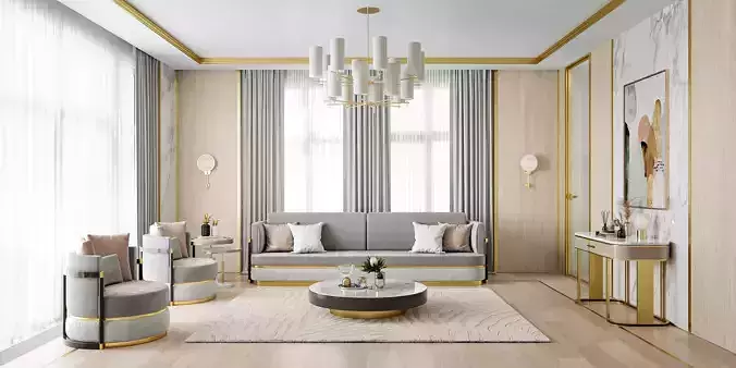 Living Room Design for Frato - Download Scene 3D model