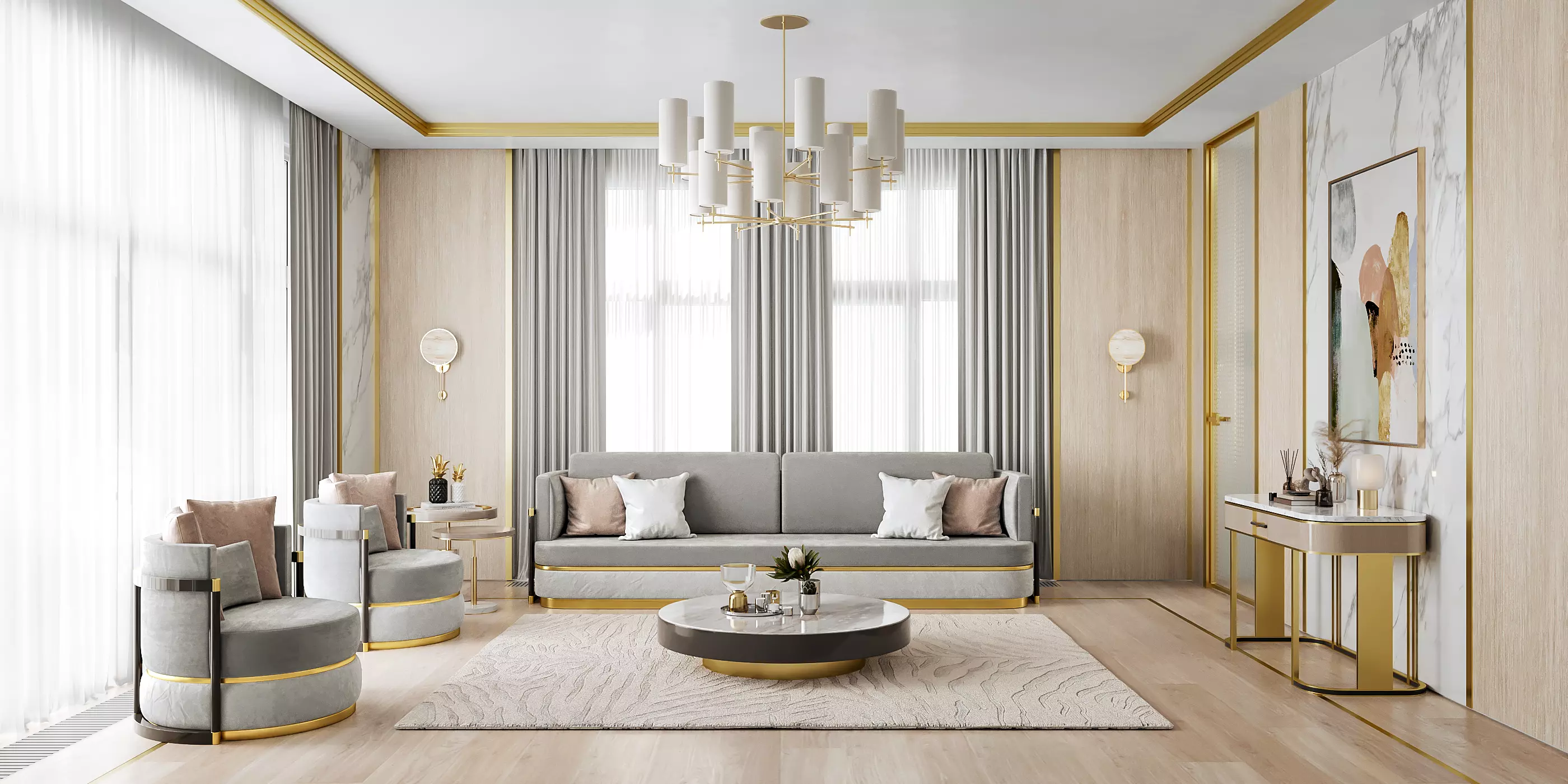 Living Room Design for Frato - Download Scene 3D model_0