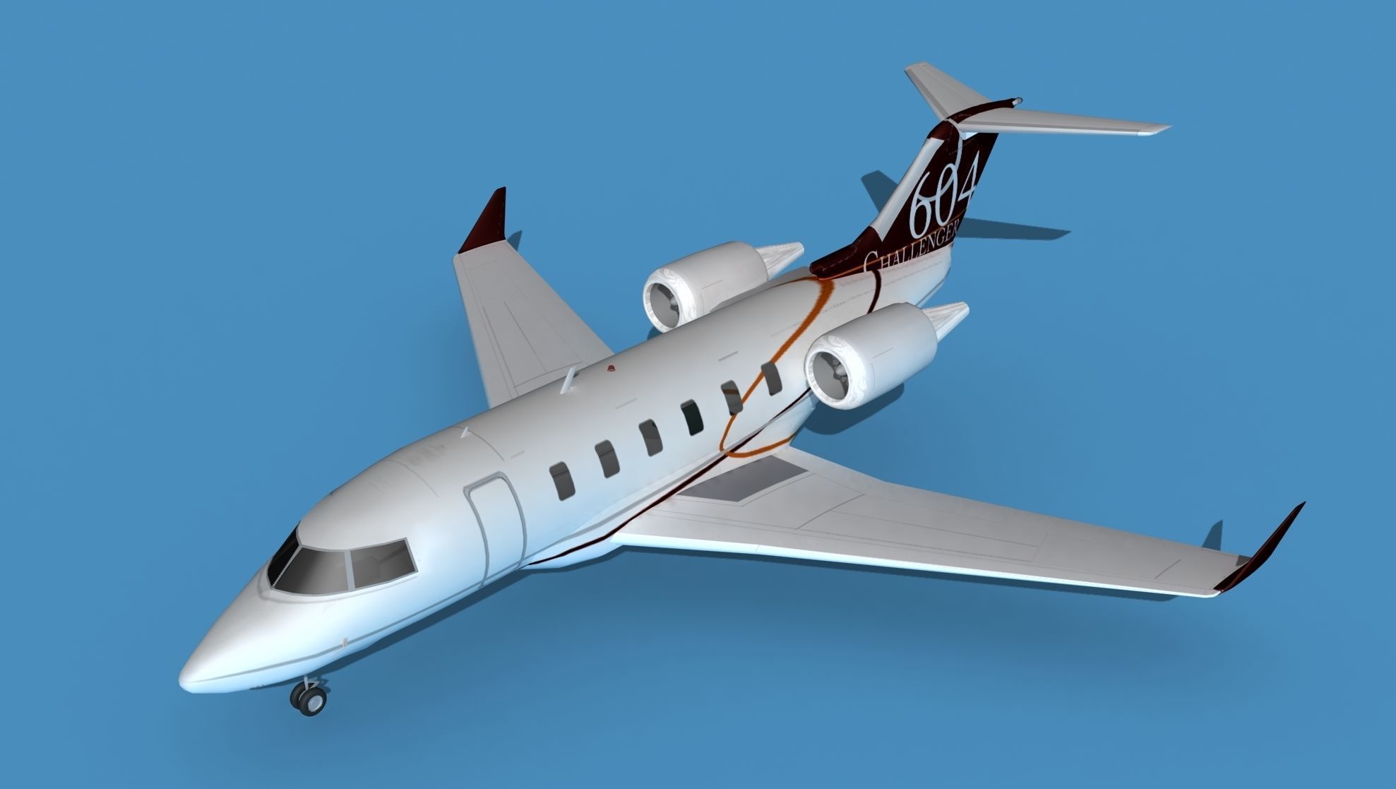 Bombardier CL-604 Challenger V01 3D model_10