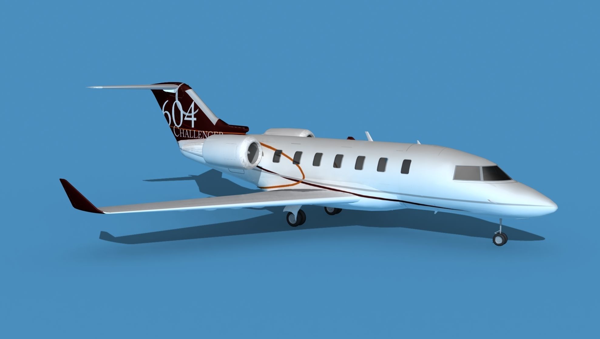 Bombardier CL-604 Challenger V01 3D model_3